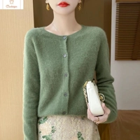 Merino Wool Long Sleeve Cardigan for Women