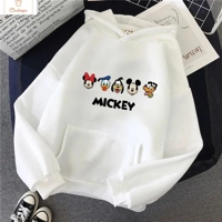 Minnie Mouse Crop Top Hoodie Sweatshirt