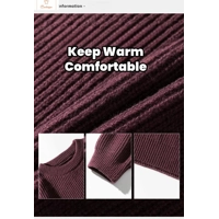 Round Collar Knit Sweater for Couples