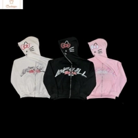 Y2K Harajuku Goth Zipper Hoodie