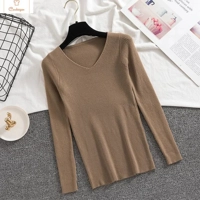 Spring Autumn V Neck Women Sweater