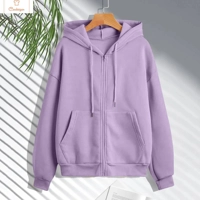 Casual Korean Style Zip-Up Hoodie