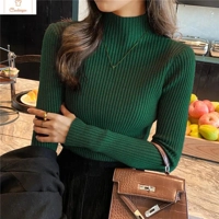 Womens Long Sleeve Turtleneck Knit Sweater