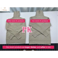 Womens Velvet Lined Turtleneck Sweater