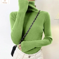 Womens Long Sleeve Turtleneck Knit Sweater