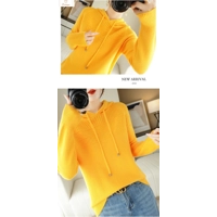 Womens Cashmere Pullover Hoodie Sweater