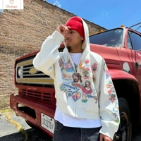 Retro Gothic Harajuku Zip-Up Hoodie