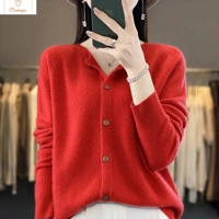 Womens Merino Wool Long Sleeve Cardigan