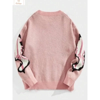 Personalized Skeleton Jacquard Pullover Sweater