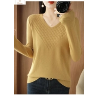 Women’s V-Neck Cashmere Blend Knit Sweater