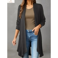 Elegant Long Sleeve Knitted Cardigan for Women