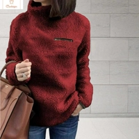 Soft Zippered Turtleneck Womens Sweater