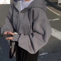 Y2K Zip Up Hoodie Womens Oversized