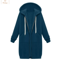 Casual Oversized Fleece Zip-Up Hoodie
