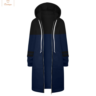 Cardeegan Womens Colour Blocking Hooded Hip Zip Straight S.. Cardeegan Womens Colour Blocking Hooded Hip Zip Straight S..