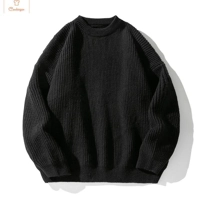 Round Collar Knit Sweater for Couples