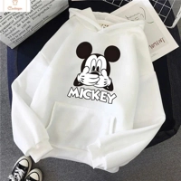 Minnie Mouse Crop Top Hoodie Sweatshirt