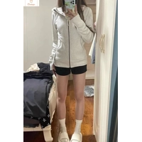 Cropped Grey Zip-Up Hoodie for Women