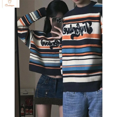 Cardeegan Retro Rainbow Striped Sweater Cardeegan Retro Rainbow Striped Sweater
