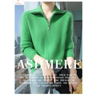 Mink Fur Zipper Cardigan Sweater Jacket