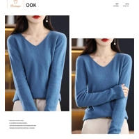 Soft Wool V Neck Sweater Pullover