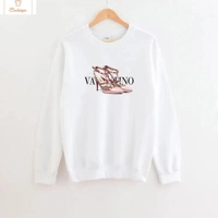 Luxury Printed O-Neck Pullover Hoodie