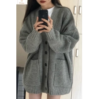 Cardeegan Womens Long Sleeve V-Neck Cardigan Sweater