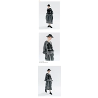 Grey Round Neck Floral Hoodie Sweater