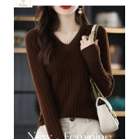 Cardeegan Womens V-Neck Solid OL Sweater