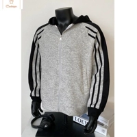 Spring Oversized Colorblock Hoodie Jacket