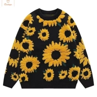 Sunflower Flock Hip Hop Trendy Couple Sweater