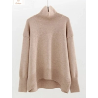 Cardeegan Womens Burgundy Turtleneck Sweater