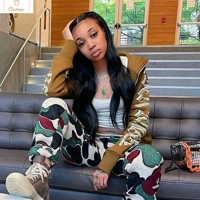 Winter Letter Printed Hoodie Jacket