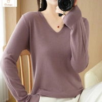 V-neck Loose Knitted Sweater for Women