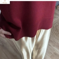 Cardeegan Womens Burgundy Turtleneck Sweater