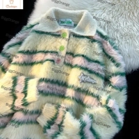 Gothic Striped Mohair Pullover Sweater