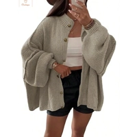 Knitted Lazy Style Oversized Cardigan