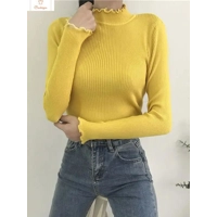 Womens High Elastic Turtleneck Sweater