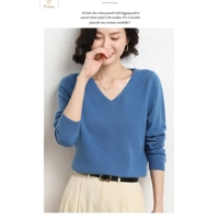 Cashmere V-neck Pullover Sweater for Women
