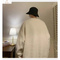 Round Collar Knit Sweater for Couples