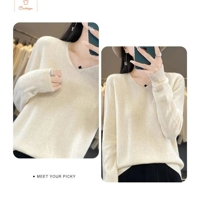 Womens V-neck Long Sleeve Fashion Sweater