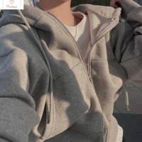 Y2K Zip Up Hoodie Womens Oversized