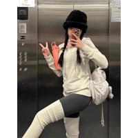 Cropped Grey Zip-Up Hoodie for Women