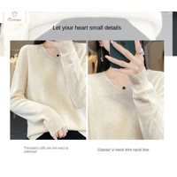 Womens V-neck Long Sleeve Fashion Sweater