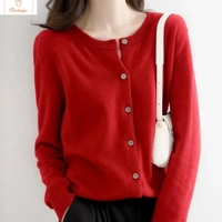 Womens Spring Autumn Cashmere Cardigan Sweater