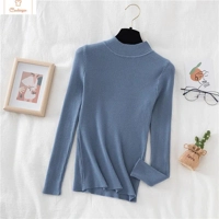 Soft Knit Cashmere Turtleneck Sweater Top