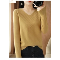 Women’s V-Neck Cashmere Blend Knit Sweater