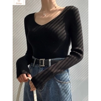 Spring Autumn V Neck Women Sweater