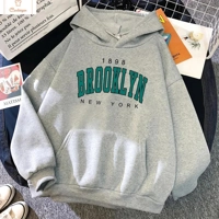 Brooklyn Letter Print Hip Hop Hoodie