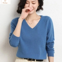 Cashmere V-neck Pullover Sweater for Women